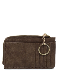 Fashion Card Holder Keychain Wallet AD003 TAUPE